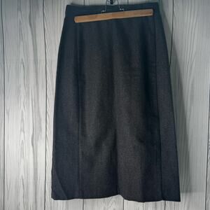 Vintage 60’s Long Gray Wool Blend Skirt Boho Cottage Waist 28